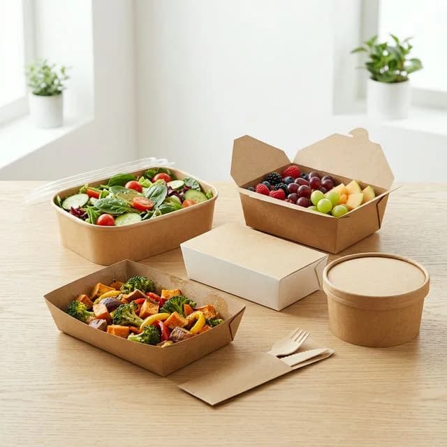 Envases de cartón kraft para alimentos